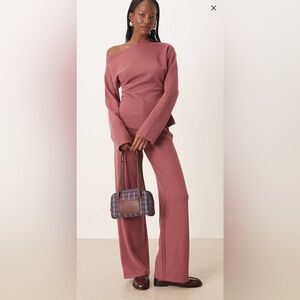 ASOS super soft wide leg pants and corset top size small